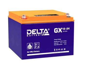 Аккумуляторная батарея для ИБП гелевый Delta GX 12-24 12В 24 Ач