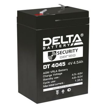 Аккумуляторная батарея для ОПС Delta DT 4045 4В 4.5 Ач