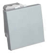 Ecoplast Выключатель 45х45мм (схема 1) 16 A, 250 B (серебристый металлик) LK45, индивидуальная упаковка 1шт.