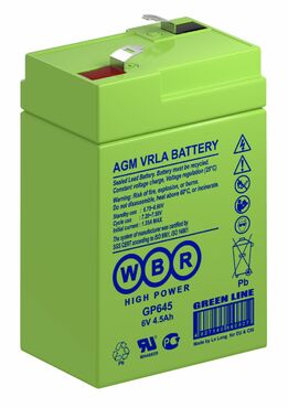 Аккумуляторная батарея общего применения WBR WBR GP645 6В 4.5 Ач