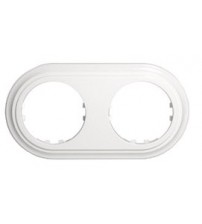 Ecoplast Рамка 2-постовая (белая) CLASSIC, индивидуальная упаковка 1шт.