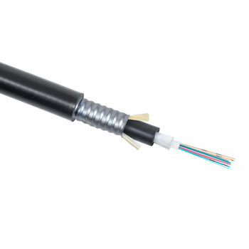 Оптоволоконный кабель 9/125 одномодовый Cabeus CLT-A-9-01X08-Z-PE-ARM-PE-DD-OUT-40 8 волокон черный