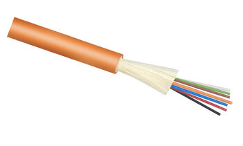 Оптоволоконный кабель 62,5/125 многомодовый Cabeus TB-A-6-08T-E-K-LSZH-IN-25 8 волокон оранжевый