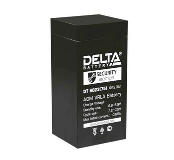Аккумуляторная батарея для ОПС Delta DT 6023 (75) 6В 2.8 Ач