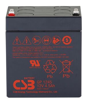 Аккумуляторная батарея общего применения CSB GP1245 F2 CSB 12В 4.5 Ач