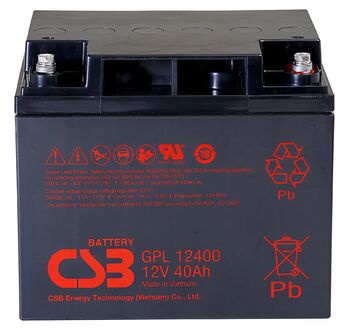 Аккумуляторная батарея общего применения CSB GPL12400 CSB 12В 40 Ач
