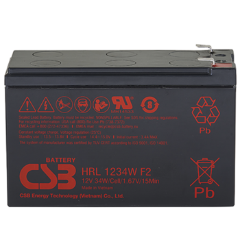 Аккумуляторная батарея общего применения CSB HRL1234W F2 FR CSB 12В 9 Ач