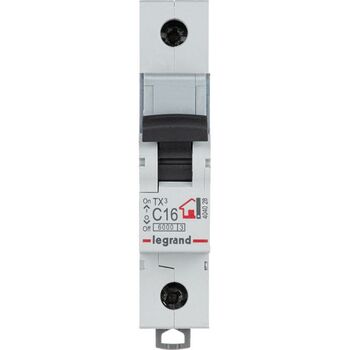 LEGRAND 404028 (604805) Автоматический выключатель, серия TX3, C16A, 16A, 1-полюсный