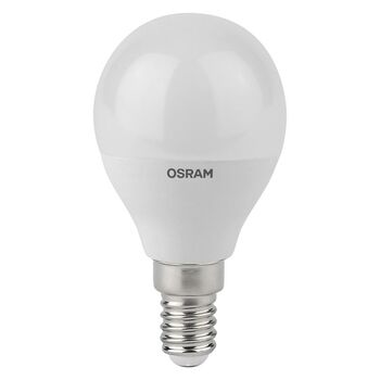 Лампа светодиодная LED Antibacterial P 7.5Вт (замена 75Вт) матовая 6500К холод. бел. E14 806лм угол пучка 180град. 220-240В бактерицид. покр. OSRAM 4058075561694