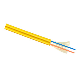 Оптоволоконный кабель 9/125 одномодовый Cabeus TB-ZIP-9-02T-LSZH-IN-25 2 волокна желтый