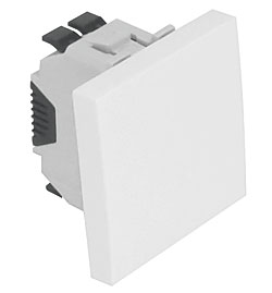 Efapel 45071 SBR Проходной выключатель 45х45, белый