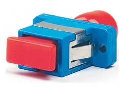 Hyperline SC-FC-SM Проходной адаптер SC-FC, SM (для одномодового кабеля), корпус пластмассовый, (синий)