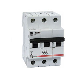 LEGRAND 407852 Автоматический выключатель, серия DX3, C2A, 2A, 3-полюсный
