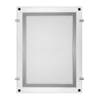 Бескаркасная подвесная двухсторонняя световая панель Постер Crystalline Round LED 501х741, 17 Вт REXANT