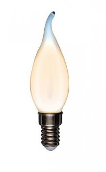 Лампа филаментная REXANT Свеча на ветру CN37 9.5 Вт 915 Лм 2700K E14 матовая колба