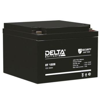 Аккумуляторная батарея для ОПС Delta DT 1226 12В 26 Ач