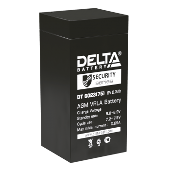 Аккумуляторная батарея для ОПС Delta DT 6023 6В 2.3 Ач