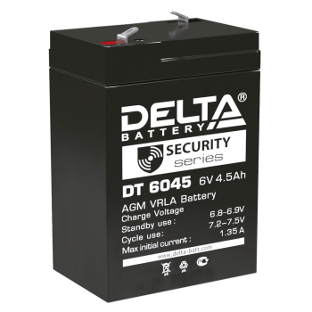 Аккумуляторная батарея для ОПС Delta DT 6045 6В 4.5 Ач