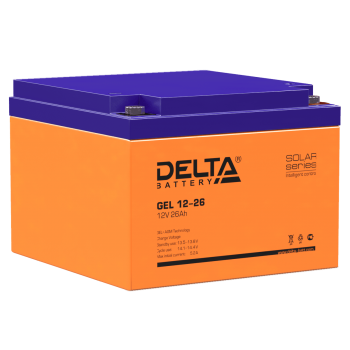Аккумуляторная батарея для ИБП гелевый Delta GEL 12-26 12В 26 Ач