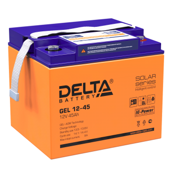 Аккумуляторная батарея для ИБП гелевый Delta GEL 12-45 12В 45 Ач
