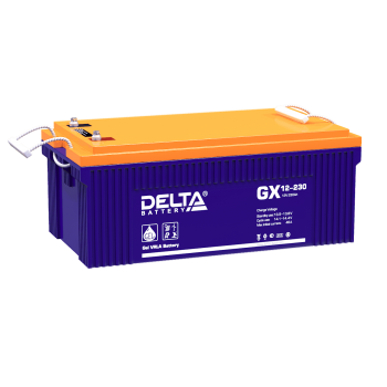 Аккумуляторная батарея для ИБП гелевый Delta GX 12-230 12В 230 Ач