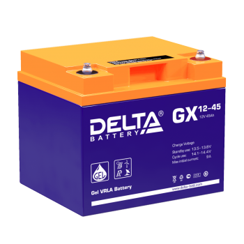 Аккумуляторная батарея для ИБП гелевый Delta GX 12-45 12В 45 Ач