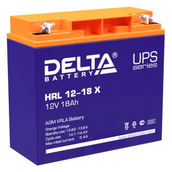 Аккумуляторная батарея для ИБП Delta HRL 12-18 X 12В 17.8 Ач